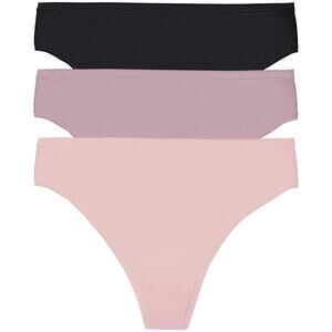 Natori Bliss Bare Cotton Thong 3-Pack - Size XL - New in Packaging